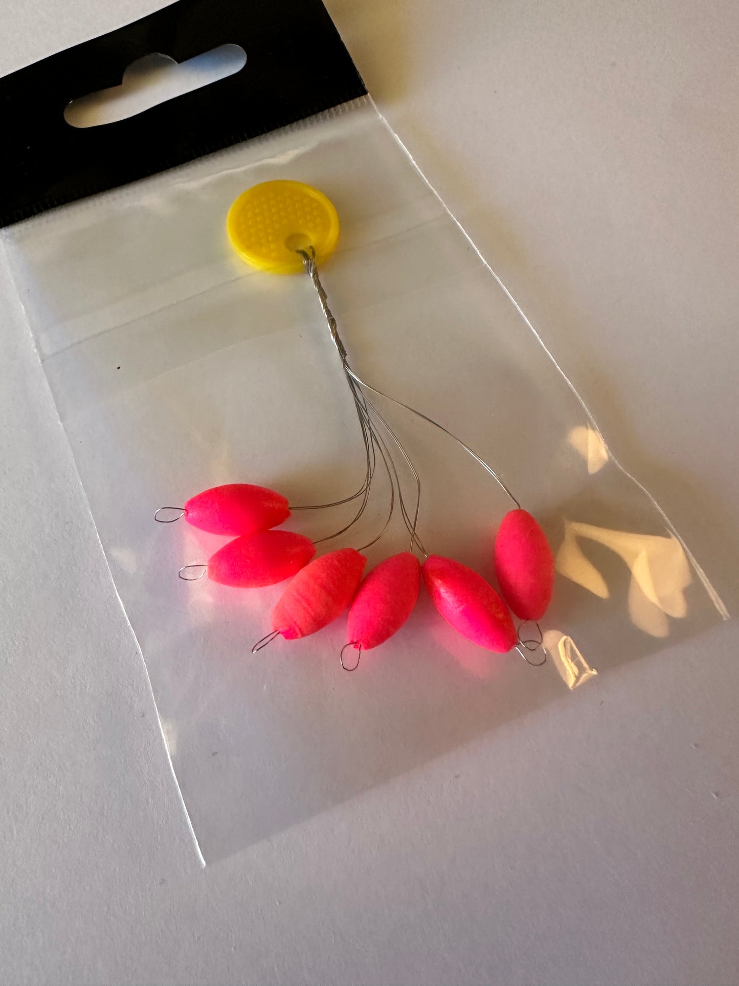 Schwimmende Perlen/Bojen Hellrosa 6,3x13,2mm