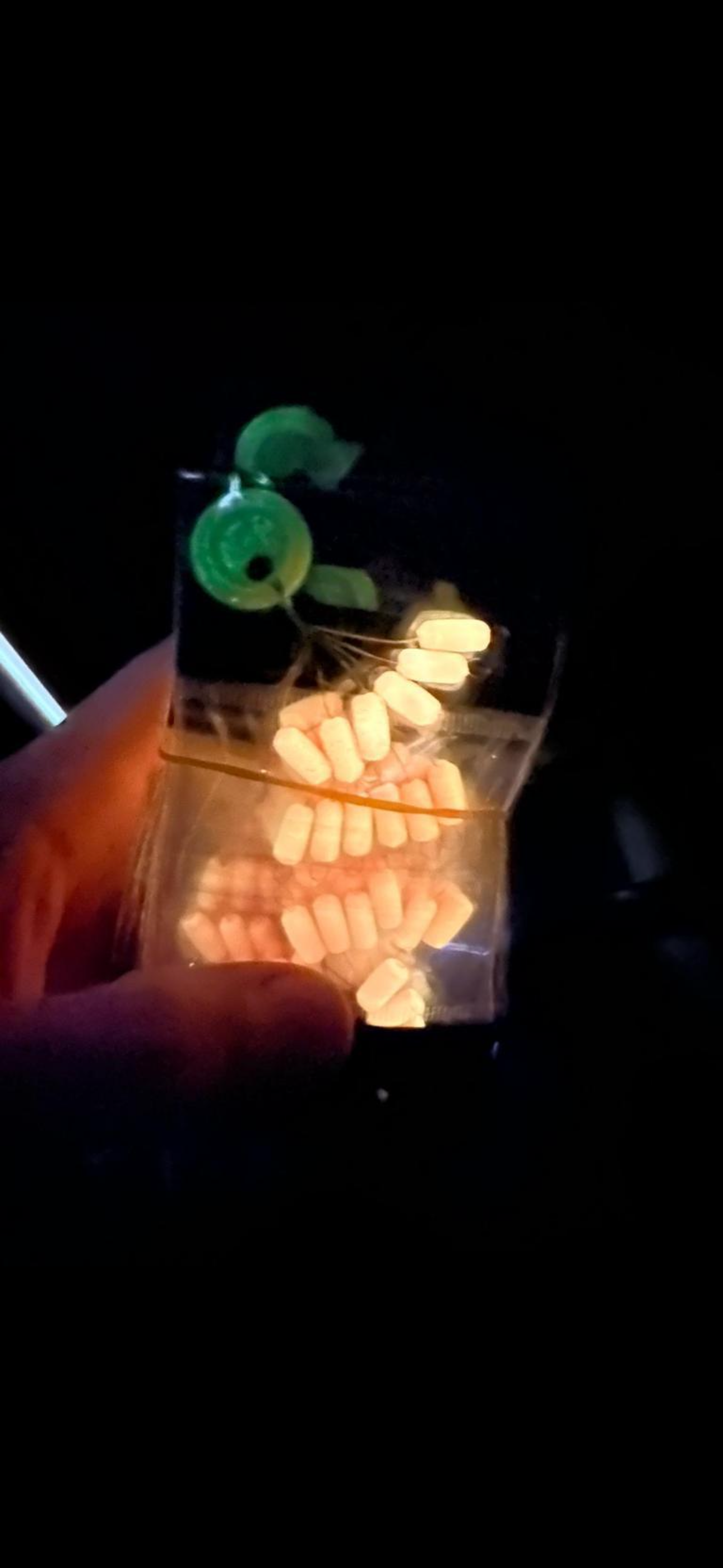 Perlas Flotantes/ Boyas Cápsula Rosa Luz 4.7x10mm