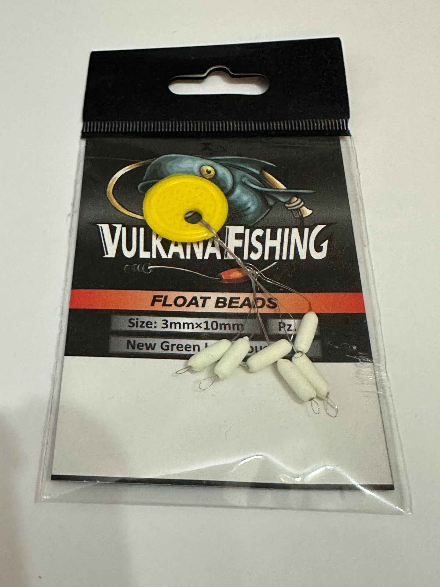 Schwimmperlen/Leuchtkapselbojen 3x10mm für Feinfäden (maximal 0,20mm)