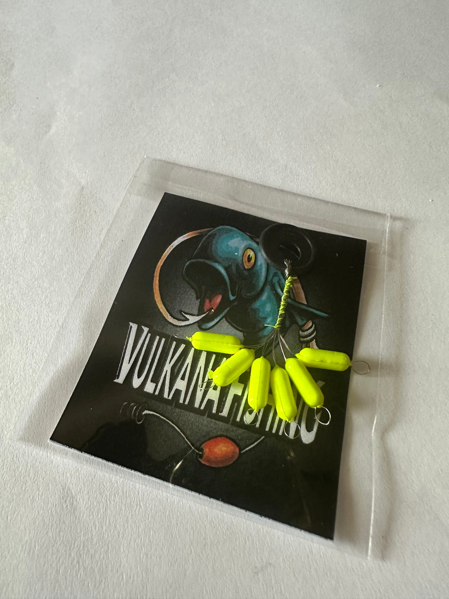 Schwimmende Perlen/Gelbe Kapselbojen 4x8mm