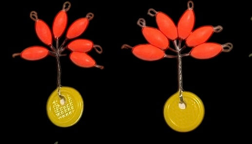 Perlas Flotantes/ Boyas Rojo Brillo (TALLA 0/2, 1 y 2 )