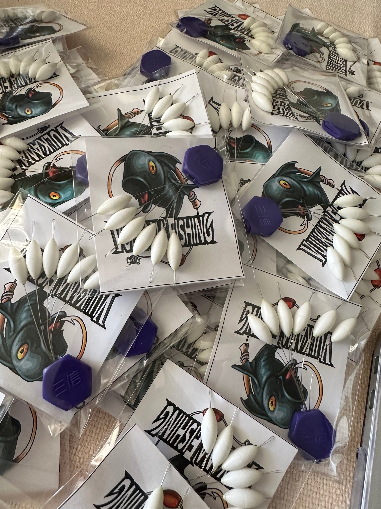 Perlas Flotantes/ Boyas Blanco Intenso 6x15mm