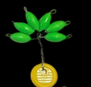 Perlas Flotantes/ Boyas Verde Oscuro (TALLA 1 )