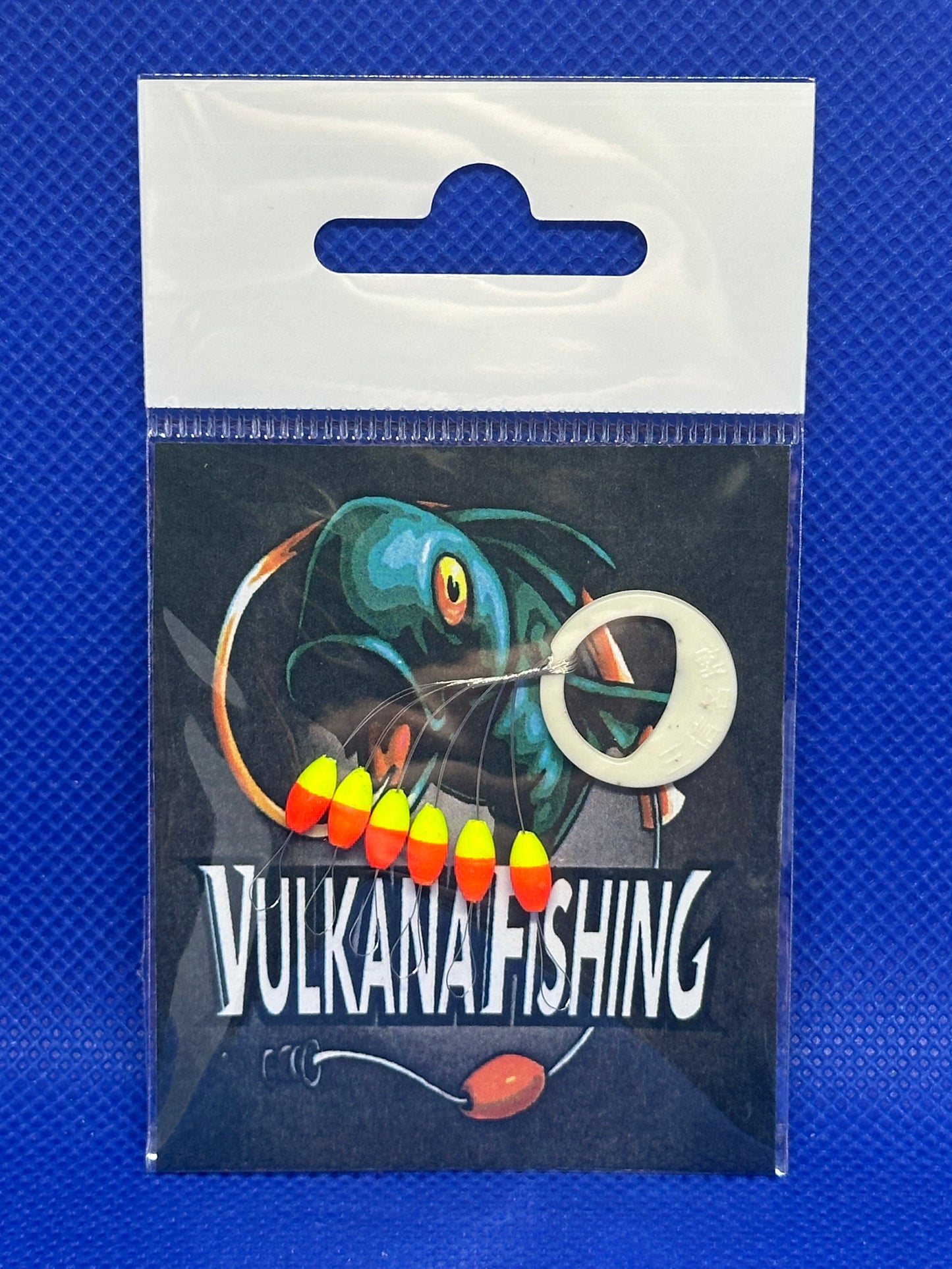 Perlas Flotantes/ Boyas Bicolor Rojo y amarillo