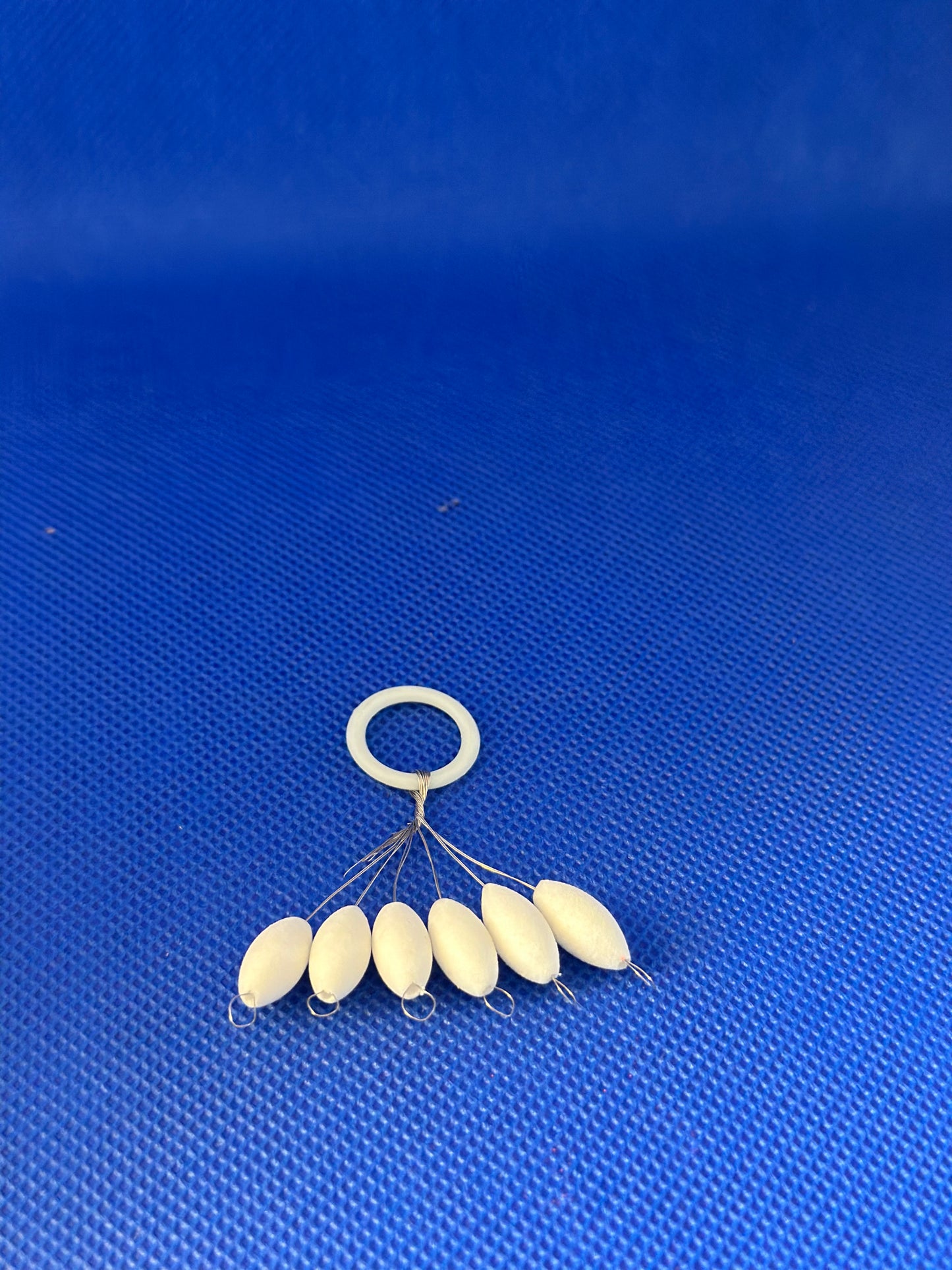 Schwimmende Perlen/Bojen Hellblau 6,3 x 13,2 mm